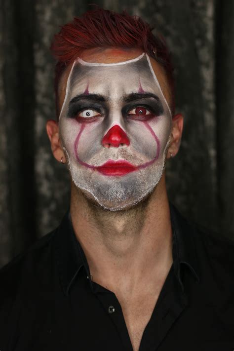 men s halloween look halloween makeup clown guys halloween makeup