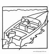 Coloring Pages Boats Boat Transportation Drawing Speedboat Colouring Speed Color Printable Sheets Print Getdrawings Found sketch template