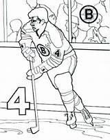 Coloring Pages Hockey Bruins Boston Nhl Goalie Player Logo Posadas Las Printable Team Umpire Ice Terrier Syrup Maple Puck Mask sketch template