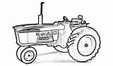 Tractor Coloring Pages Old Drawing Getdrawings Colouring Comments sketch template