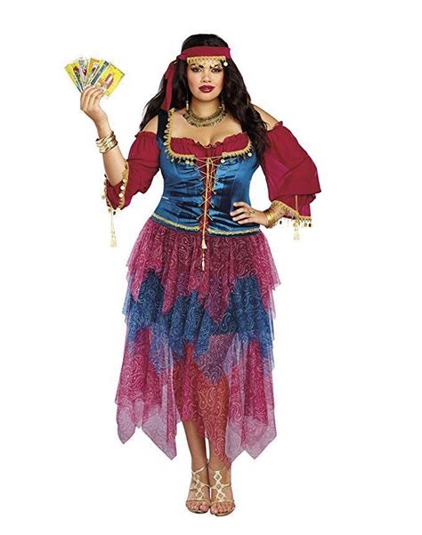 dreamgirl gypsy crystal ball fortune teller esmeralda daphne sullivan adult womens halloween