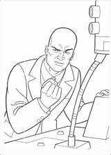 Coloring Superman Lex Luthor Pages Printable Foe Classic sketch template