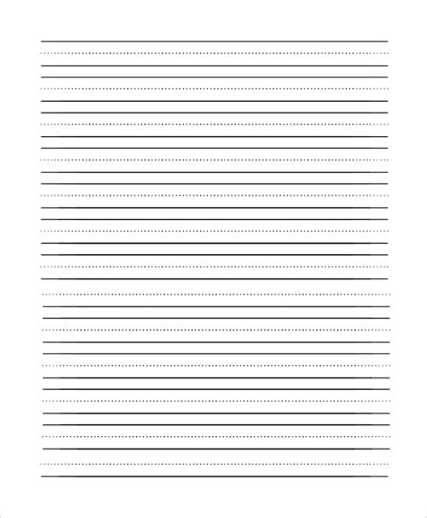 grade lined paper template