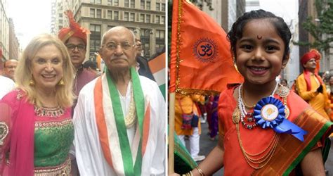 over 1 5 lakh nri s marched in new york to celebrate india s