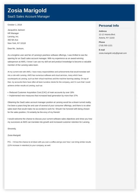 sales manager cover letter gotilo
