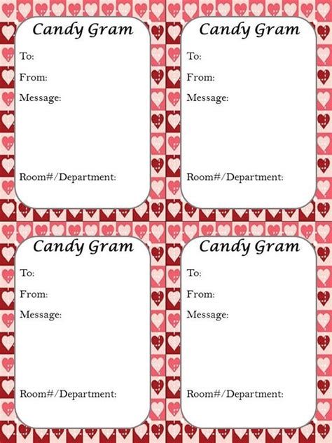 printable candy grams