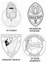 Coloriage Porto Ligue Bilbao Uefa Athletic Donetsk Shakhtar Ausmalbilder Bate Borissov Coloriages Schalke Ausmalen Grupo Ohbq Malvorlagen sketch template