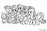 Pony Little Print Coloring Pages Color Girls sketch template