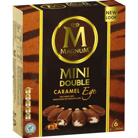 magnum mini ice cream double caramel  pack woolworths