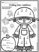 Worksheets Homeschool Graders Multiplication Scarecrow Pay Thanksgiving sketch template