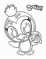 Zoobles Coloring Pages sketch template