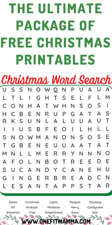 festive christmas printables    family