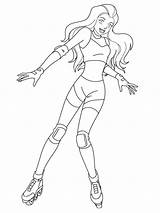 Totally Spies Pages Coloring Printable sketch template
