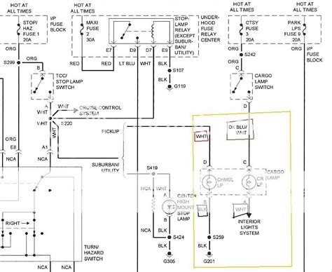 chevy silverado brake light switch wiring diagram