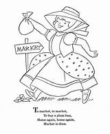 Market Nursery Rhymes Mother Goose Coloring Pages Mary Sheets Rhyme Bluebonkers Contrary Quite Printable Activities Choose Board Getdrawings Rhyming Baby sketch template