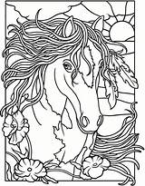 Coloring Pages Horse Dover Book Publications Glass Doverpublications Stained Books Horses Wild Adult Printable Welcome Haven Creative Colouring Club Kids sketch template