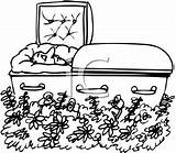 Dead Man Person Cartoon Clipart Coffin Casket Dies When His Dying Drawing Corpse Death Away Clip Mourner Passing Writing Sky sketch template