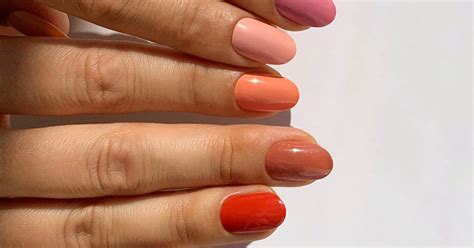 burnt orange nail polish shades   chic fall mani