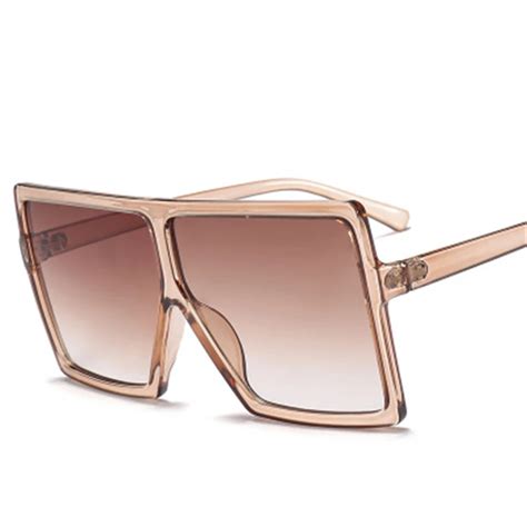 2018 sunglasses women brand designer big frame square sunglasses
