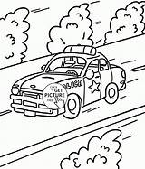 Coloring Car Pages Road Kids Police Transportation Choose Board sketch template