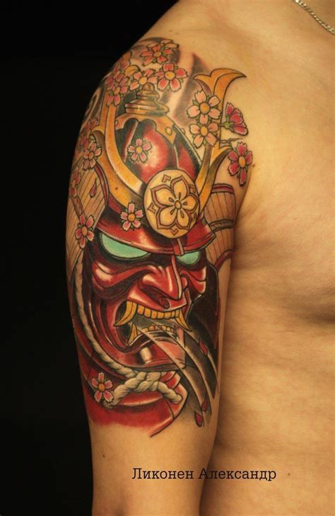 demon tattoo  shoulder oriental  aleksandr likonen samurai tattoo samurai tattoo sleeve