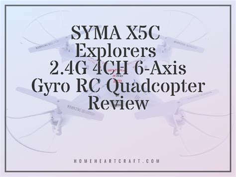 syma xc explorers  ch  axis gyro rc quadcopter review