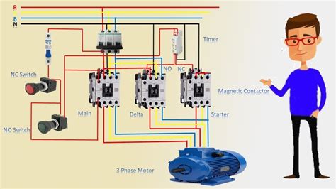 phase star delta motor wiring diagram  phase motor earthbondhon youtube