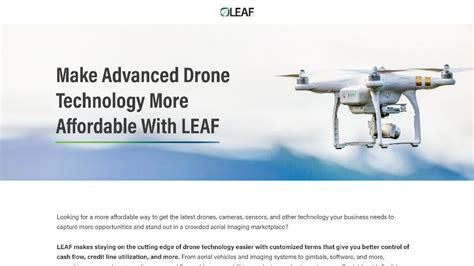 drone power  financing landing page