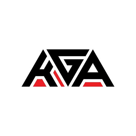 kga triangle letter logo design  triangle shape kga triangle logo design monogram kga