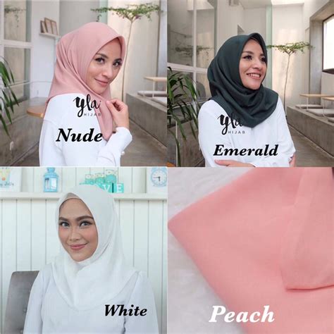 tren gaya warna jilbab bella square dusty pink warna jilbab
