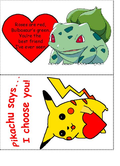 printable pokemon valentine cards cardql
