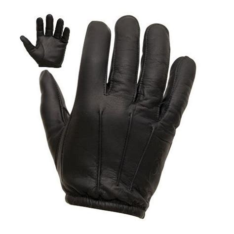 tactical security kevlar leather gloves black militaryops