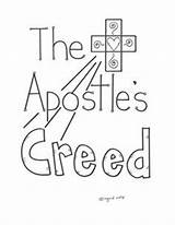 Creed Apostles Apostle sketch template