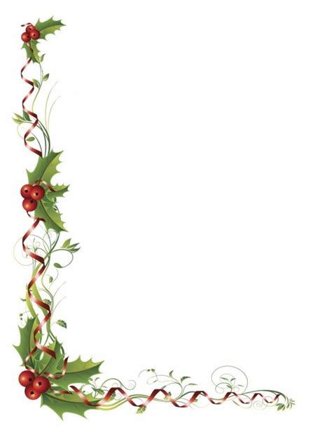 holly  red berries border  ribbon  white background stock photo budget conscious