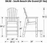 Adirondack Tall Lifeguard sketch template