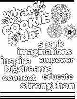 Cookie Scouts Junior Italks sketch template