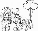 Precious Moments Coloring Pages Christmas Valentine Drawings Valentines Drawing Printable Kids Angel Romance Couples Bride Clipart Praying Print Groom Color sketch template