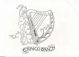 Harp Irish Symbols sketch template