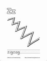 Zag Zig Coloring Pages Lines Letter Book Template Printable sketch template