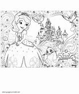 Coloring Sofia Pages Princess First Printable Print Other Disney Look sketch template
