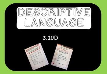 descriptive language   gs products teachers pay teachers