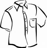 Shirt Coloring Kids Clipart Outline Template Color sketch template
