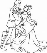 Coloring Prince Pages Charming Cinderella Dance Show Time Getdrawings Princess Dancing Wecoloringpage sketch template