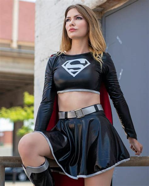 supergirl black costume supergirl cosplay in 2020 black costume