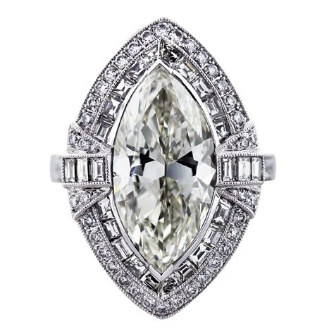 carat marquise cut diamond platinum engagement ring boca raton