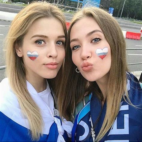 Cute Russian Fans Russian Beauty Russian Bride Football Girls