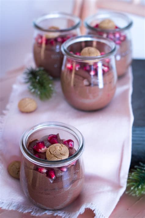 weihnachtliches dessert im glas cremige schoko creme lieberbacken