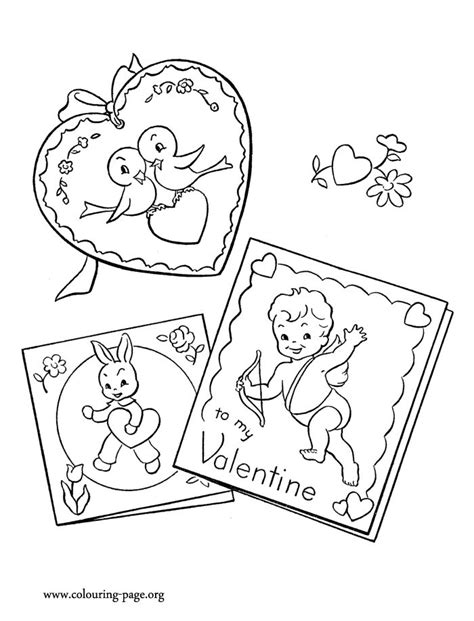 valentines day beautiful valentines days cards coloring page