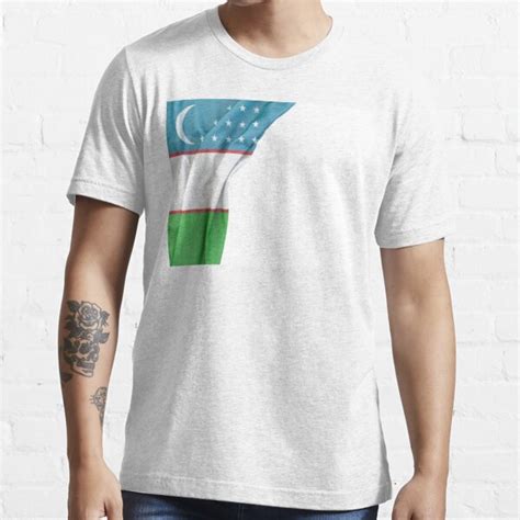 Flag Of Uzbekistan T Shirt By Salazar0104 Redbubble
