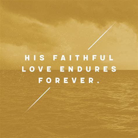 his faithful love endures forever sunday social